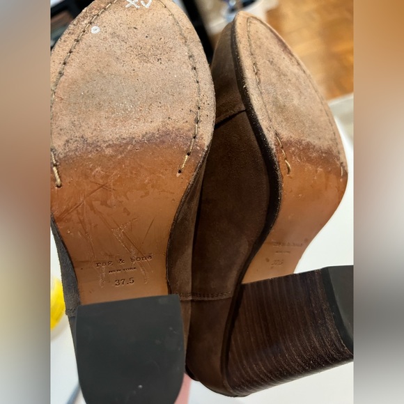 Rag and Bone brown leather heel boots size 7.5 - Picture 5 of 5